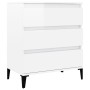 Glossy white plywood sideboard 60x35x70 cm by vidaXL, Sideboards - Ref: Foro24-823050, Price: 63,56 €, Discount: %