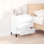 Glossy white plywood sideboard 60x35x70 cm by vidaXL, Sideboards - Ref: Foro24-823050, Price: 63,56 €, Discount: %