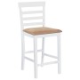 Kitchen stools 2 units white fabric by vidaXL, Kitchen stools - Ref: Foro24-241702, Price: 140,75 €, Discount: %