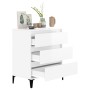 Hochglanzweißes Sperrholz-Sideboard 60x35x70 cm von vidaXL, Sideboards - Ref: Foro24-823050, Preis: 63,56 €, Rabatt: %