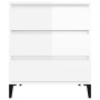 Glossy white plywood sideboard 60x35x70 cm by vidaXL, Sideboards - Ref: Foro24-823050, Price: 63,56 €, Discount: %