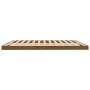 Estructura de cama madera maciza de pino marrón miel 200x200 cm de vidaXL, Camas y somieres - Ref: Foro24-823427, Precio: 199...