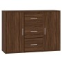 Aparador de madera contrachapada roble marrón 91x29,5x65 cm de vidaXL, Aparadores - Ref: Foro24-823349, Precio: 93,71 €, Desc...