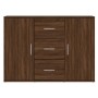 Aparador de madera contrachapada roble marrón 91x29,5x65 cm de vidaXL, Aparadores - Ref: Foro24-823349, Precio: 93,71 €, Desc...