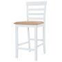 Kitchen stools 2 units white fabric by vidaXL, Kitchen stools - Ref: Foro24-241702, Price: 140,75 €, Discount: %