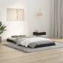 Single bed frame solid black pine wood 90x190 cm by vidaXL, Beds and slatted bases - Ref: Foro24-823483, Price: 85,47 €, Disc...