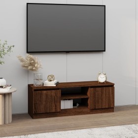 Mueble de TV con puerta roble marrón 102x30x36 cm de vidaXL, Muebles TV - Ref: Foro24-823357, Precio: 50,37 €, Descuento: %