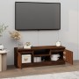 Mueble de TV con puerta roble marrón 102x30x36 cm de vidaXL, Muebles TV - Ref: Foro24-823357, Precio: 50,06 €, Descuento: %