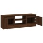 Mueble de TV con puerta roble marrón 102x30x36 cm de vidaXL, Muebles TV - Ref: Foro24-823357, Precio: 50,06 €, Descuento: %