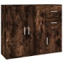 Smoked oak plywood sideboard 91x29.5x75 cm by vidaXL, Sideboards - Ref: Foro24-823274, Price: 73,23 €, Discount: %