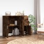 Smoked oak plywood sideboard 91x29.5x75 cm by vidaXL, Sideboards - Ref: Foro24-823274, Price: 73,23 €, Discount: %