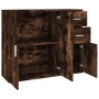 Smoked oak plywood sideboard 91x29.5x75 cm by vidaXL, Sideboards - Ref: Foro24-823274, Price: 73,23 €, Discount: %