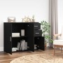 Black plywood sideboard 91x29.5x75 cm by vidaXL, Sideboards - Ref: Foro24-823270, Price: 76,13 €, Discount: %