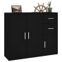 Black plywood sideboard 91x29.5x75 cm by vidaXL, Sideboards - Ref: Foro24-823270, Price: 76,13 €, Discount: %