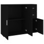 Black plywood sideboard 91x29.5x75 cm by vidaXL, Sideboards - Ref: Foro24-823270, Price: 76,13 €, Discount: %