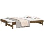 Sofá cama extraíble madera maciza de pino marrón 2x(90x200) cm de vidaXL, Camas y somieres - Ref: Foro24-823382, Precio: 130,...