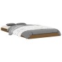 Honey brown pine wood single bed frame 90x190 cm by vidaXL, Beds and slatted bases - Ref: Foro24-823482, Price: 100,99 €, Dis...