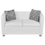 White artificial leather 2-seater sofa by vidaXL, Sofas - Ref: Foro24-242212, Price: 256,25 €, Discount: %