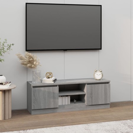 TV-Schrank mit Tür in Sonoma-Grau, 102 x 30 x 36 cm von vidaXL, TV-Möbel - Ref: Foro24-823356, Preis: 61,59 €, Rabatt: %