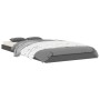 Estructura de cama madera maciza de pino gris 90x190 cm de vidaXL, Camas y somieres - Ref: Foro24-823481, Precio: 82,99 €, De...