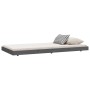 Estructura de cama madera maciza de pino gris 75x190 cm de vidaXL, Camas y somieres - Ref: Foro24-823511, Precio: 86,81 €, De...