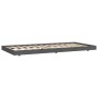 Estructura de cama madera maciza de pino gris 75x190 cm de vidaXL, Camas y somieres - Ref: Foro24-823511, Precio: 86,81 €, De...