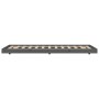 Estructura de cama madera maciza de pino gris 75x190 cm de vidaXL, Camas y somieres - Ref: Foro24-823511, Precio: 86,81 €, De...