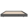 Estructura de cama madera maciza de pino gris 75x190 cm de vidaXL, Camas y somieres - Ref: Foro24-823511, Precio: 86,81 €, De...