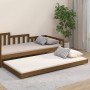 Estructura de cama madera maciza pino marrón miel 100x200 cm de vidaXL, Camas y somieres - Ref: Foro24-823492, Precio: 110,47...