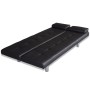 Sofá cama con dos cojines cuero artificial ajustable negro de vidaXL, Sofás - Ref: Foro24-241722, Precio: 193,94 €, Descuento: %