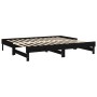 Removable sofa bed solid black pine wood 2x(80x200) cm by vidaXL, Beds and slatted bases - Ref: Foro24-823388, Price: 170,66 ...