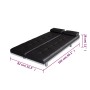 Sofá cama con dos cojines cuero artificial ajustable negro de vidaXL, Sofás - Ref: Foro24-241722, Precio: 193,94 €, Descuento: %