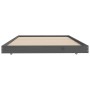 Estructura de cama madera maciza de pino gris 100x200 cm de vidaXL, Camas y somieres - Ref: Foro24-823491, Precio: 108,90 €, ...