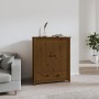 High sideboard solid honey brown pine wood 83x41.5x100 cm by vidaXL, Sideboards - Ref: Foro24-823517, Price: 179,88 €, Discou...