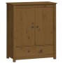 High sideboard solid honey brown pine wood 83x41.5x100 cm by vidaXL, Sideboards - Ref: Foro24-823517, Price: 179,88 €, Discou...