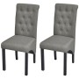 Dining chairs 2 units light gray fabric by vidaXL, dining chairs - Ref: Foro24-242222, Price: 150,22 €, Discount: %