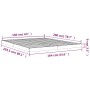 Estructura de cama de madera maciza de pino gris 160x200 cm de vidaXL, Camas y somieres - Ref: Foro24-823436, Precio: 191,99 ...