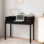 Solid black pine wood desk 110x50x93 cm by vidaXL, Desks - Ref: Foro24-823533, Price: 114,88 €, Discount: %