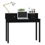 Solid black pine wood desk 110x50x93 cm by vidaXL, Desks - Ref: Foro24-823533, Price: 114,88 €, Discount: %