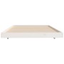 Estructura de cama madera maciza de pino blanco 80x200 cm de vidaXL, Camas y somieres - Ref: Foro24-823500, Precio: 91,09 €, ...