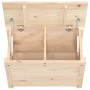 Caja de almacenamiento madera maciza de pino 60x32x45,5 cm de vidaXL, Armarios y almacenamiento - Ref: Foro24-823544, Precio:...