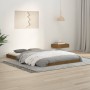 Honey brown solid wood double bed frame 120x190 cm by vidaXL, Beds and slatted bases - Ref: Foro24-823477, Price: 82,69 €, Di...