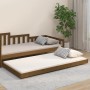 Estructura de cama madera maciza pino marrón miel 90x200 cm de vidaXL, Camas y somieres - Ref: Foro24-823497, Precio: 80,85 €...