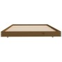 Estructura de cama madera maciza pino marrón miel 90x200 cm de vidaXL, Camas y somieres - Ref: Foro24-823497, Precio: 80,85 €...