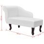 Weißes Kunstleder-Sofa von vidaXL, Tagesbetten - Ref: Foro24-242405, Preis: 204,47 €, Rabatt: %