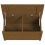 Caja de almacenaje madera maciza pino marrón miel 80x40x45,5 cm de vidaXL, Armarios y almacenamiento - Ref: Foro24-823537, Pr...