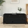 Solid black pine wood storage box 110x50x45.5 cm by vidaXL, Closets and storage - Ref: Foro24-823543, Price: 140,90 €, Discou...