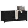 Solid black pine wood storage box 110x50x45.5 cm by vidaXL, Closets and storage - Ref: Foro24-823543, Price: 140,90 €, Discou...