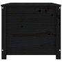 Caja de almacenaje madera maciza de pino negro 110x50x45,5 cm de vidaXL, Armarios y almacenamiento - Ref: Foro24-823543, Prec...