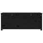 Solid black pine wood storage box 110x50x45.5 cm by vidaXL, Closets and storage - Ref: Foro24-823543, Price: 140,90 €, Discou...